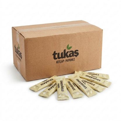 TUKAŞ Mayonez 9 gr x 500 Adet Tek Kullanımlık Horeca Paket resmi