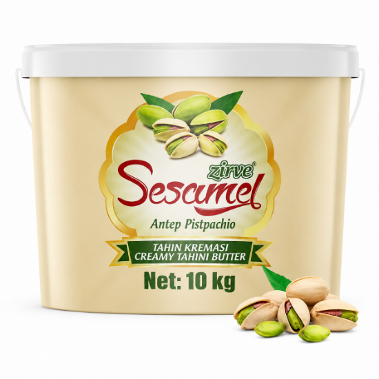 Zirve Sesamel Tahin Kreması Antep Fıstıklı 10 kg Kova resmi