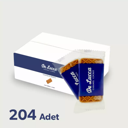 DeLucca Karamelize Bisküvi 5,5 gr x 204 Adet resmi