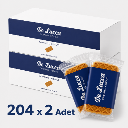 DeLucca Karamelize Bisküvi 5,5 gr x 408 Adet resmi