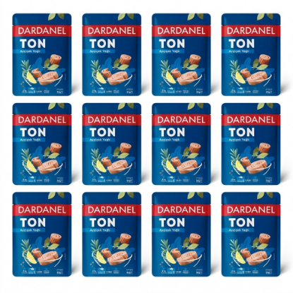 Dardanel Ayçiçek Yağlı Ton Balığı Poşet 80 gr x 12 Adet Pratik Pouch Paket resmi